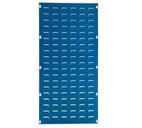 BiGDUG Louvre Panel - Blue Steel Portrait Storage Rack for Wall Mounting - Includes 114 Louvres (1000H x 500W mm)