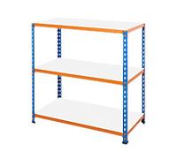 Bigdug Melamine Workbench Big340 with 3 Level 200 Kg Blue, Orange 915 x 1200 x 730 mm