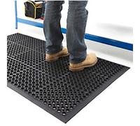 BiGDUG Non-Slip Anti-Fatigue Mat Black 1500 x 900 mm