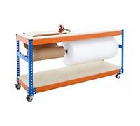 Bigdug Packing Workbench Big400 Steel Melamine 300 kg Blue and Orange 920 x 1220 x 610