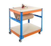 Bigdug Packing Workbench Big400 Steel Melamine 300 kg Blue and Orange 920 x 1525 x 610