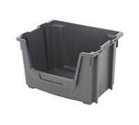 BiGDUG Stacking Pick Bins 0 Shelves Plastic 500 x 370 x 320 mm Grey