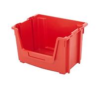 BiGDUG Stacking Pick Bins 0 Shelves Plastic 500 x 370 x 320 mm Red