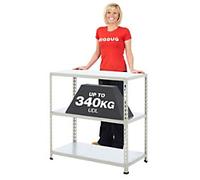 Bigdug Steel Workbench Big340 with 3 Levels Blue, Grey 915 x 915 x 610 mm