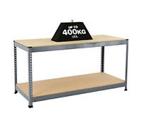 Bigdug Steel Workbench Big400 with 2 Levels 400 Kg 915 x 1220 x 760 mm