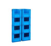 BiGDUG Value Euro Stacking Pick Bins 20 & 50 Pack Boxes Warehouse (50 Blue)