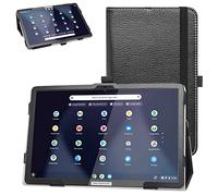 Bige for Lenovo Chromebook Duet 3 11 Case,PU Leather Folio 2-Folding Stand Cover for Lenovo Chromebook Duet 3 (Model Number:82T6001HUS) 11" 2-in-1 Tablet,Black