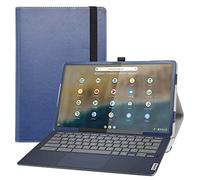 Bige for Lenovo IdeaPad Duet 5 Chromebook 13.3 Case,PU Leather Folio 2-Folding Stand Cover for Lenovo IdeaPad Duet 5 Chromebook 13.3" 2-in-1 Tablet,Dark Blue