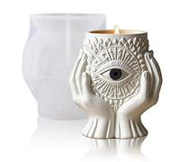 BIGEBO Candle Jar Mold Silicone, 1 Pcs Realistic Devil's Eye Plant Pot Resin Molds Silicone for DIY Jewelry Candle Holder Succulent Planter Resin Art Craft Home Deco