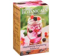 Bigelow Botanicals Cold Water Infusion Blackberry Raspberry Hibiscus Herbal Tea Caffeine Free Blackberry & Raspberry Flavour Tea Pack of 18 (6) Total 108 Tea Bags