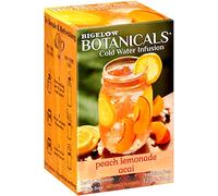 Bigelow Botanicals Cold Water Infusion Peach Lemonade with Acai, Caffeine-Free Herbal Tea with Peach and Lemonade Flavour, 18 Count (6 Pack) Total 108 Tea Bags