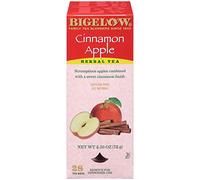 Bigelow Cinnamon Apple Herbal Tea Bags 28-Count Box (Pack of 1) Cinnamon Apple Hibiscus Flavored Herbal Tea Bags All Natural Non-GMO