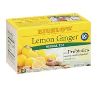 Bigelow Lemon Ginger Herbal Tea 18 Tea Bags 37g (1.31 OZ)