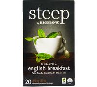 Bigelow, Steep, Black Tea, English Breakfast, 20 Tea Bags, 1.60 oz (45 g)