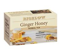 Bigelow Tea Ginger Honey plus Zinc, 18 Count (Pack of 6), 108 Total Tea Bags