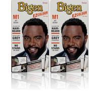 Bigen EZ Colour for Men, Permanent Colour for Hair and Beard, M1 - Jet Black (Pack of 2)