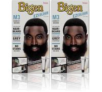 Bigen EZ Colour for Men, Permanent Colour for Hair and Beard, M3 - Darkest Brown (Pack of 2)