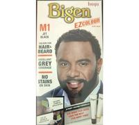 Bigen EZ Colour for Men, Permanent Colour for Hair and Beard, M1 - Jet Black