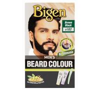 Bigen Men's Beard Colour | No Ammonia Formula with Aloe Extract & Olive Oil - 102 Brown Black
