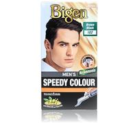 Bigen Men's Speedy Colour | Easy & Speedy Application | No Ammonia | with Applicator Comb - 102 Brown Black (Pack of 1)