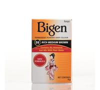 Bigen Permanent Powder Hair Color - 56 - Rich Medium Brown | No Ammonia (Pack of 1)