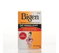 Bigen Permanent Powder Hair Color - 59 - Oriental Black | No Ammonia (Pack of 2)