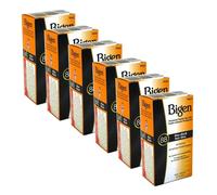 Bigen Powder Permanent Hair Color 88 Blue Black - Excellent Gray Hair Coverage - No Ammonia or Harsh Odor - Just Add Water (Pack of 6)