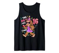 Bigfoot 16th Birthday Girl Funny Sasquatch Bday 16 Years Old Tank Top