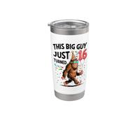 Bigfoot 16th Birthday Sasquatch This Guy is Now 16 Year Old Stainless Steel Insulated Tumbler