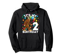 Bigfoot 2nd Birthday Sasquatch Loving Pullover Hoodie