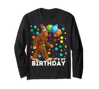 Bigfoot 6th Birthday Sasquatch Loving Long Sleeve T-Shirt