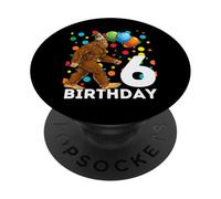 Bigfoot 6th Birthday Sasquatch Loving PopSockets Adhesive PopGrip
