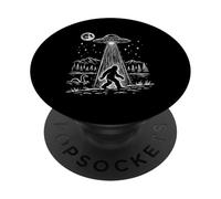 Bigfoot Alien Abduction Loch Ness Sasquatch Yeti UFO Funny PopSockets Adhesive PopGrip