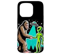 Bigfoot Alien Alliance - Funny Scifi Sasquatch with Ufo Case for iPhone 15 Pro