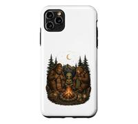 Bigfoot Alien Bear Friends Campfire Knitting Case for iPhone 11 Pro Max