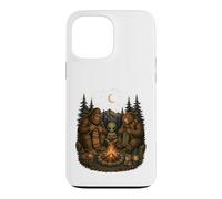 Bigfoot Alien Bear Friends Campfire Knitting Case for iPhone 13 Pro Max