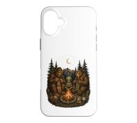 Bigfoot Alien Bear Friends Campfire Knitting Case for iPhone 16 Plus