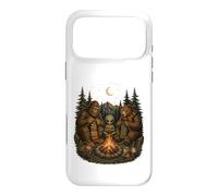 Bigfoot Alien Bear Friends Campfire Knitting Case for iPhone 17 Pro Max