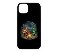 Bigfoot & Alien By The Campfire - Funny Camp Novelty Camping Case for iPhone 14 Plus