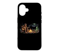 Bigfoot & Alien By The Campfire - Funny Camp Novelty Camping Case for iPhone 16