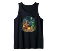 Bigfoot & Alien By The Campfire - Funny Camp Novelty Camping Tank Top