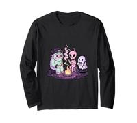 Bigfoot Alien Campfire Ghost Smores Marshmallows Long Sleeve T-Shirt