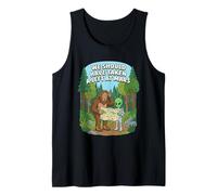 Bigfoot Alien Campfire We Should Have Taken A Left At Mars Tank Top