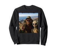 Bigfoot Alien Cat Funny Selfie Hiking Squad Cape Town Sweatshirt