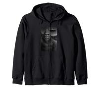 Bigfoot Alien Encounter UFO Forest Cryptid Art Zip Hoodie