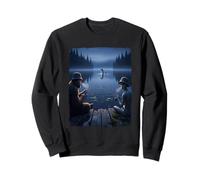 Bigfoot Alien Fishing Top Loch Ness Selfie Funny Cryptid Sweatshirt