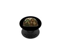 Bigfoot Alien Forest Ranger Friends Funny Cryptid Explorer PopSockets Adhesive PopGrip