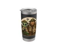 Bigfoot Alien Forest Ranger Friends Funny Cryptid Explorer Stainless Steel Insulated Tumbler