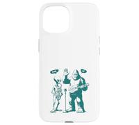 Bigfoot & Alien Guitar & Saxophone 67 Funny Six Seven Meme Case for iPhone 15