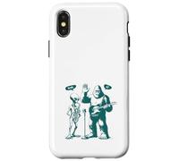 Bigfoot & Alien Guitar & Saxophone 67 Funny Six Seven Meme Case for iPhone X/XS